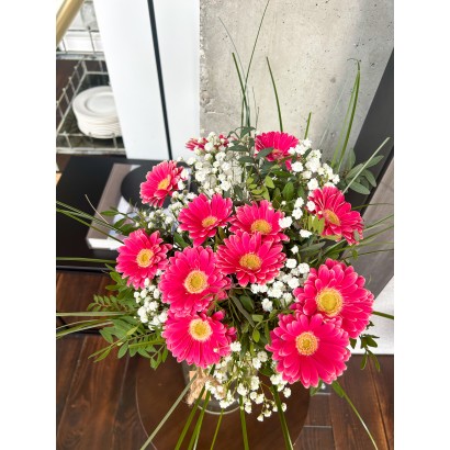 Comprar Bouquet de gerberas y paniculata de floristería Viserchi, floristería en Arganzuela, Madrid