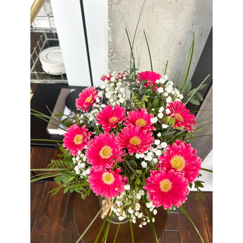 Comprar Bouquet de gerberas y paniculata de floristería Viserchi, floristería en Arganzuela, Madrid