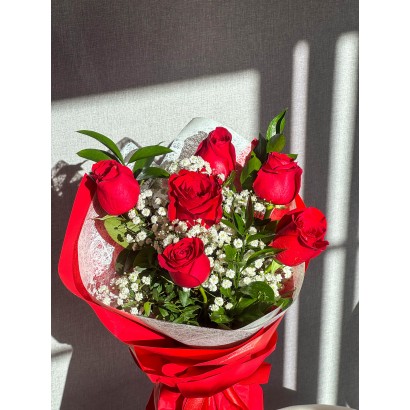 RAMO 6 ROSAS ROJAS SAN...