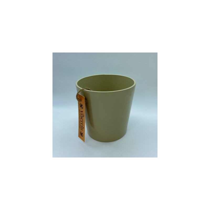 Maceta ceramica color beich